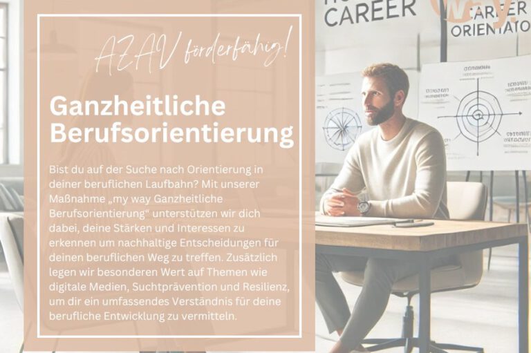 Read more about the article Neue my way Coaching Maßnahme: Ganzheitliche Berufsorientierung