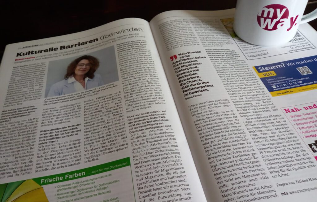 Read more about the article Zeitungsartikel von Coach Diana Paulus