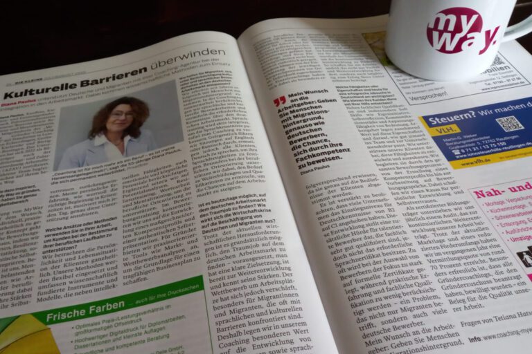 Read more about the article Zeitungsartikel von Coach Diana Paulus